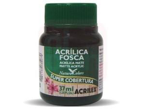 Tinta Acrilica Fosca 37ml Preto 520 - Acrilex
