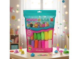 Massa de EVA 250g – Com 20 Cores