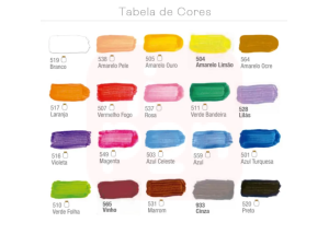 Tinta Guache 250ml Cores - Acrilex
